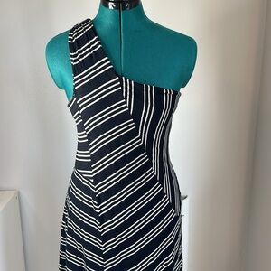 Women’s One Shoulder Asymmetrical Midi Dress